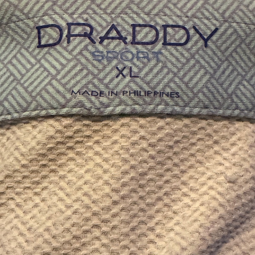 B. Draddy Sport Mar-a-Lago Club Polo Shirt Blue Geometric Men's Size XL BD-CC-03 - Picture 4 of 9